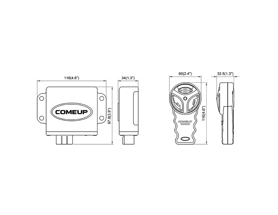 02413 | Comeup Gen 2 Wireless Winch Remote (6 Pin)