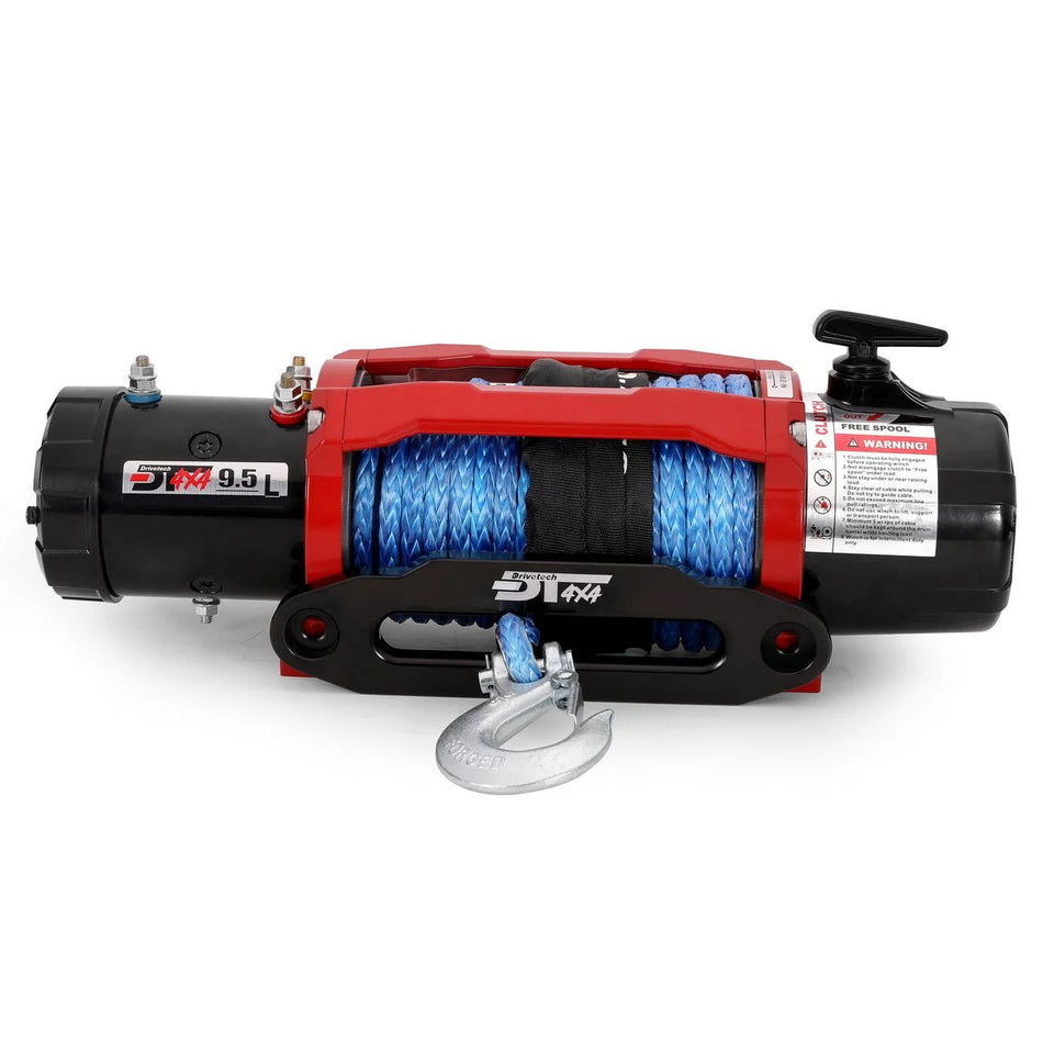 Drivetech 4X4 9500lb 12V 4X4 Winch with Synthetic Rope - DTW950012VD