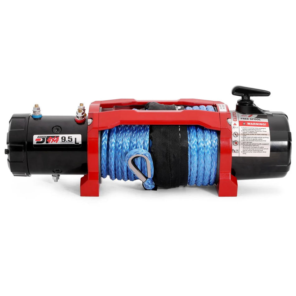 Drivetech 4X4 9500lb 12V 4X4 Winch with Synthetic Rope - DTW950012VD
