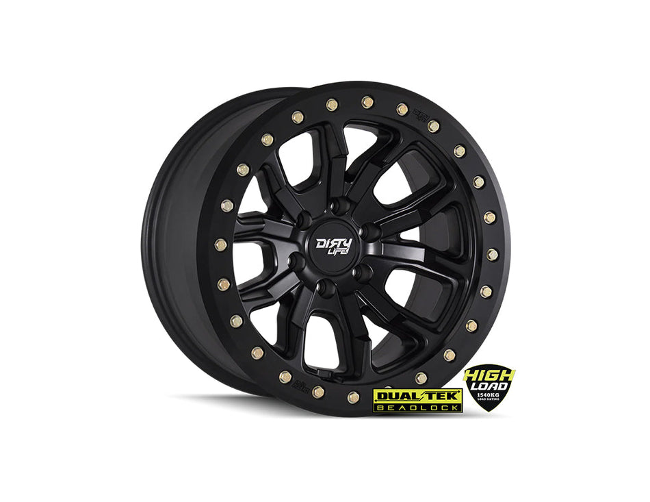03184 | Dirty Life - DT-1 Matte Black - 17x9 / 6x139.7 / -38N