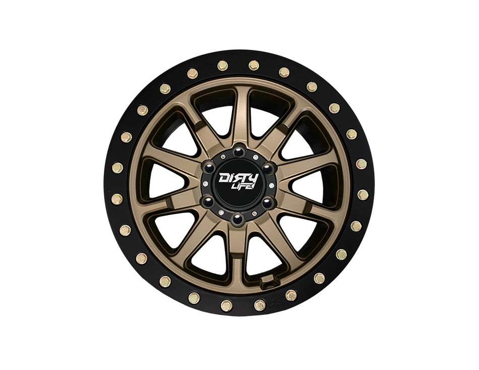 03187 | Dirty Life - DT-2  Satin Gold - 17x9 / 6x139.7 / 0P