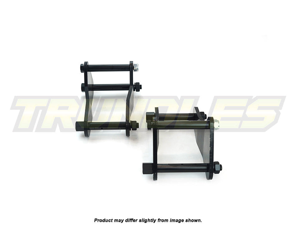 37850 | Trundles 25mm Lift Extended Rear Shackle Kit to suit Toyota Landcruiser 79 Series 1999-Onwards