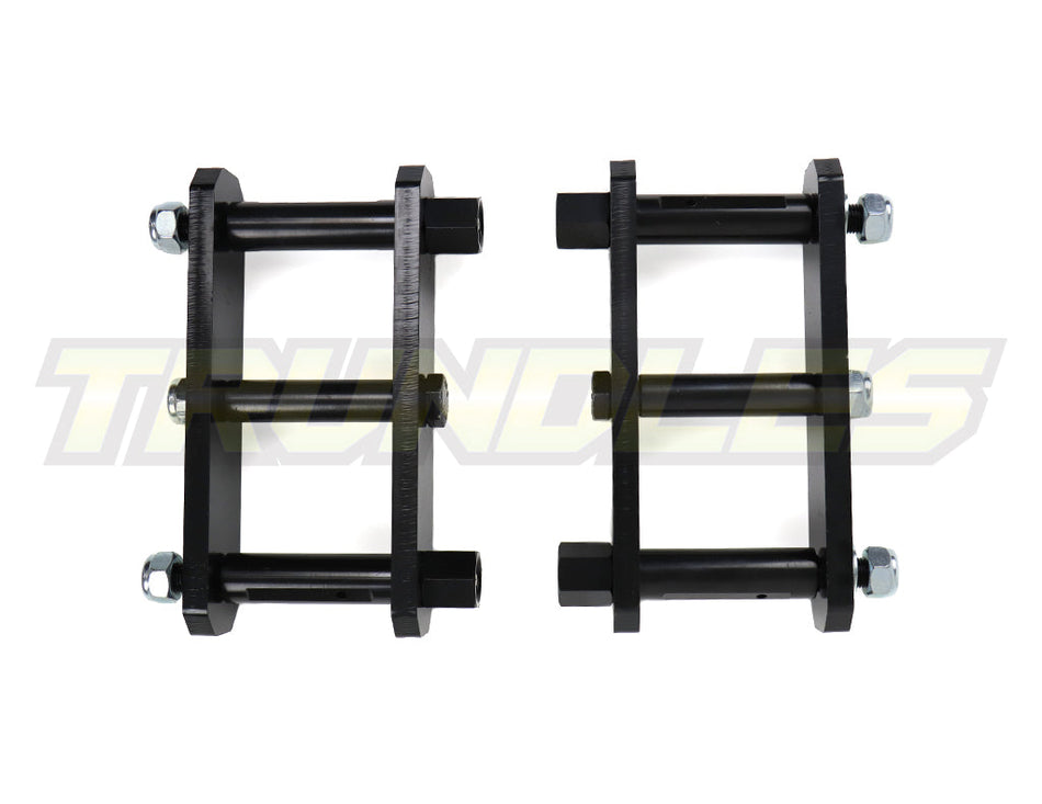 38199 | Trundles 50mm Lift Extended Rear Shackle Kit to suit Nissan Navara D23 NP300 2014-Onwards