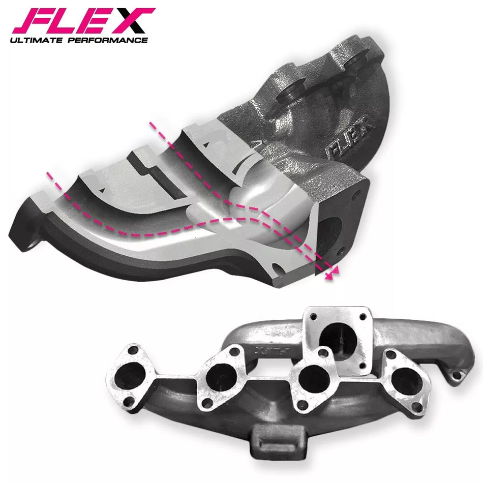 Flex High Mount Cast Exhaust Manifold Toyota Hilux 1kd