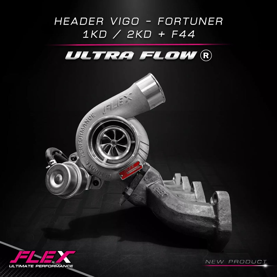 Flex High Mount Cast Exhaust Manifold Toyota Hilux 1kd