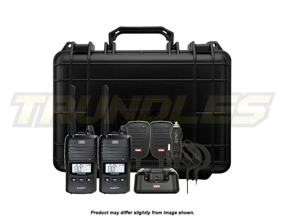 23826 | GME TX6165TP Handheld UHF CB Radio Inc Accessories (Twin Pack)