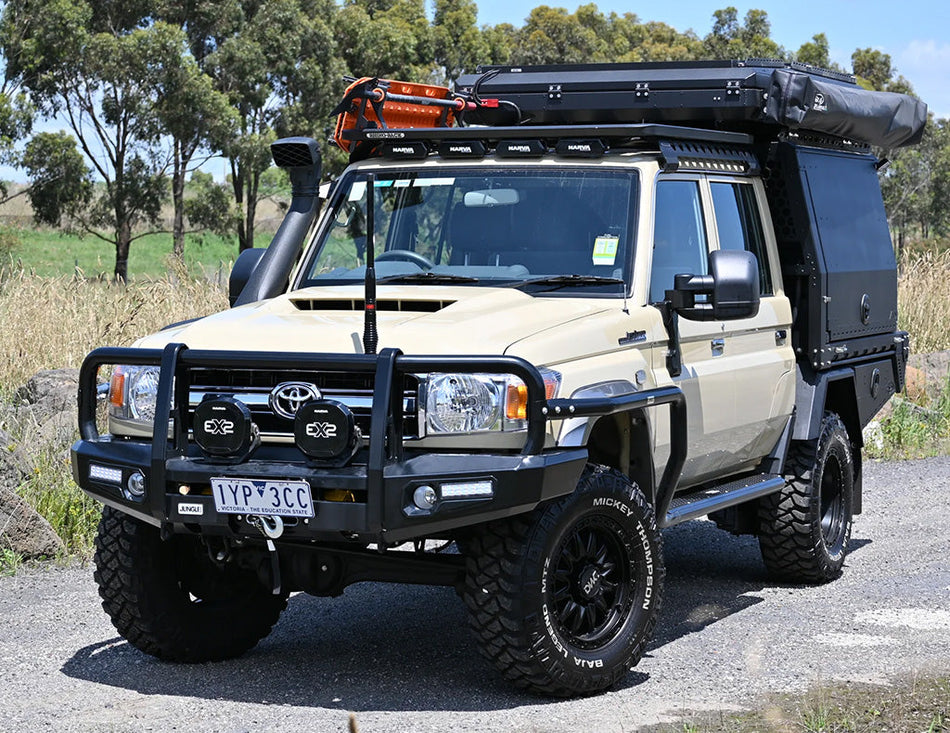 25015 | Jungle 4x4 Bull Bar Combo Deal to suit Toyota Landcruiser 70 Series 2012-2024